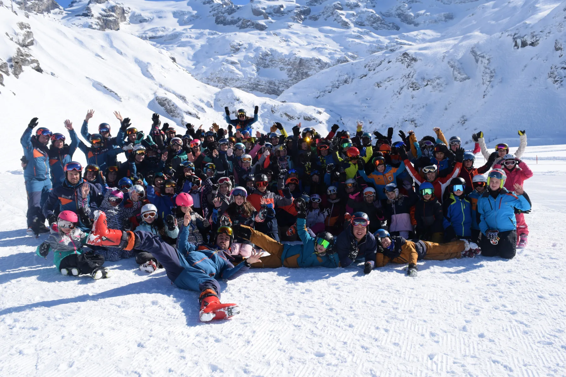 Photo de groupe du camp engelberg 2022