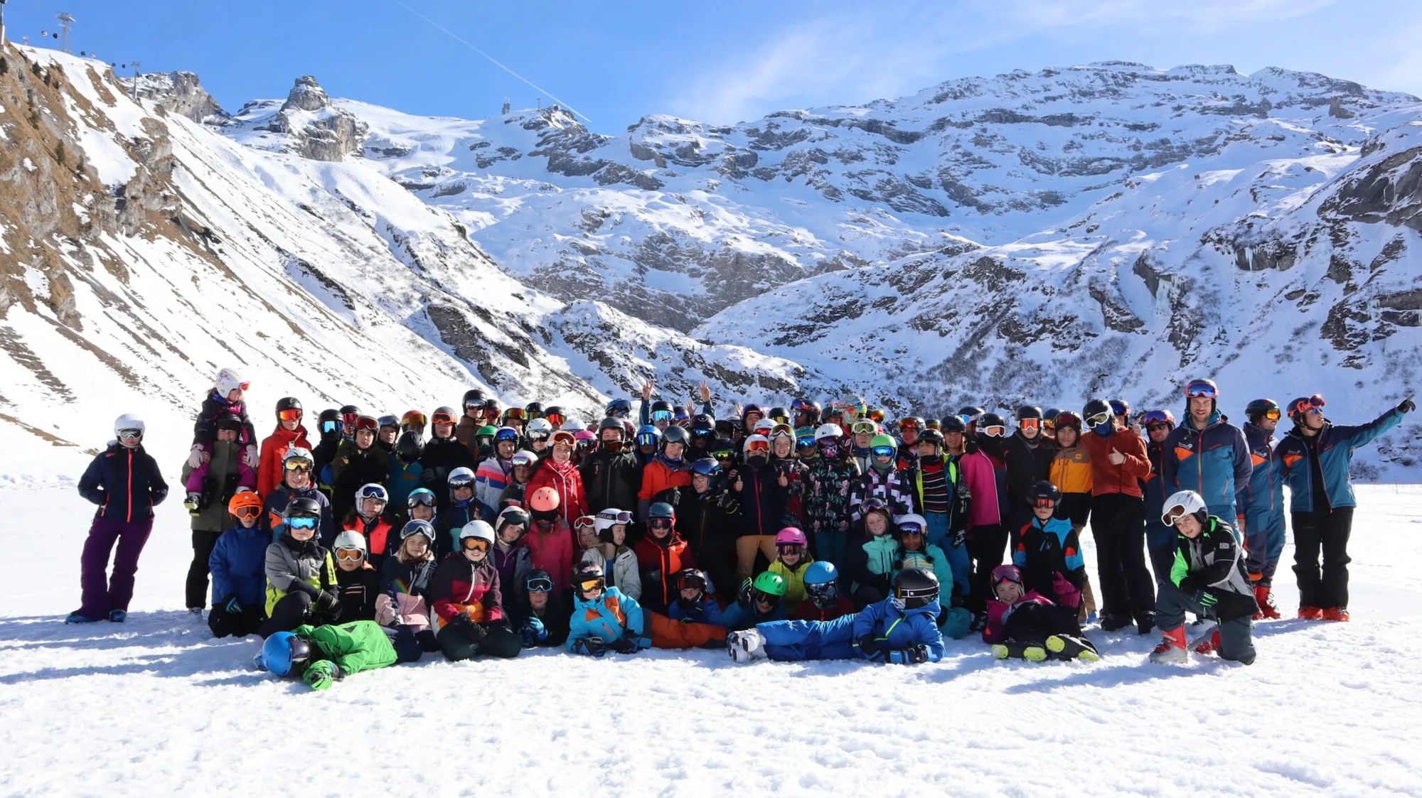 Photo de groupe du camp engelberg 2023